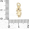 Rack Plating Brass Micro Pave Cubic Zirconia Pendant LS-KK-H509-41G-02-3