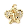 Brass Micro Pave Clear Cubic Zirconia Pendants LS-KK-U005-01A-G-1