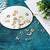 100Pcs 10 Style 304 Stainless Steel Charms STAS-PJ0001-39-5