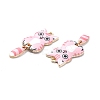 Light Gold Rack Plating Alloy Enamel Pendants ENAM-G210-01LG-05-3