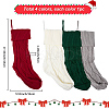 4Pcs 4 Colors Knitted Acrylic Fiber Hanging Stocking Bags AJEW-SP0004-04-2