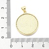 Brass Micro Pave Clear Cubic Zirconia Pendants KK-A221-01G-3
