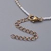 Seed Beaded Necklaces NJEW-JN02659-03-4