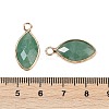 Natural Green Strawberry Quartz Faceted Pendants G-G193-01G-05-3