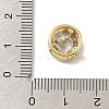 Brass Micro Pave Cubic Zirconia Multi-Strand Links KK-C111-01G-G-3
