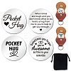 Heart Double-Sided Engraved Stainless Steel Commemorative Decision Maker Coin Set AJEW-GL0002-01A-1