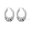 304 Stainless Steel Ring Hoop Earrings WGF6457-01-1