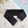 Sparkle Sequins Wide Elastic Dress Belts AJEW-WH20128-026P-01-4