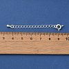 Rack Plating Brass Ends with Chain and Clasps KK-F873-01S-02-3