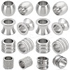 40Pcs 5 Styles 201 & 304 Stainless Steel European Beads STAS-BBC0001-98-1