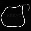 201 304 Stainless Steel Snake Chains Anklets for Women WG046FB-02-1