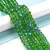 Electroplate Glass Beads Strands LS-EGLA-A034-T8mm-L08-4