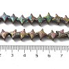 Electroplated Natural Lava Rock Beads Strands G-A251-C01-01D-4