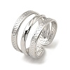Non-Tarnish 304 Stainless Steel Open Cuff Rings RJEW-Z018-23P-1