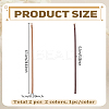 2Pcs 2 Colors PU Leather Thin Plain Chain Belt with Light Gold Alloy Buckles AJEW-LP0007-45A-2
