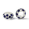 Alloy Montana Rhinestone European Beads X-CPDL-H999-17-1