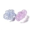 Crackle Transparent Acrylic Beads OACR-G033-05E-2