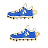 Alloy Enamel Pendants ENAM-V001-01G-G-1
