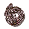 Electroplate Glass Beads Strands EGLA-D031-01-12-2