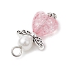 60Pcs Transparent Acrylic Pendants PALLOY-JF03897-5