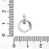 Brass Micro Pave Cubic Zirconia Pendants KK-P289-10P-3