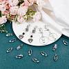 36Pcs Brass Clip-on Earring Converters Findings KK-SP0001-10P-4