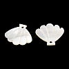 Natural White Shell Pendants SSHEL-K028-01-2