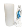 Virgin Mary Religion Theme DIY Silicone Statue Candle Molds PW-WG46998-01-1