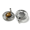 Natural Tiger Eye Pendants G-Q158-03I-2