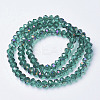 Electroplate Transparent Glass Beads Strands EGLA-A034-T2mm-F07-2