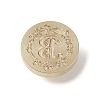 Golden Tone Wax Seal Brass Stamp Head DIY-B079-01G-B-2