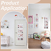 2Pcs 2 Styles Felt Large Capacity Hair Clips Storage Hangers AJEW-ME0003-34B-5