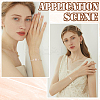 3Pcs Brass Pave Clear Cubic Zirconia Square Slider Bracelet Making BJEW-BBC0001-18-7