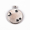 Tibetan Style Alloy Pendants X-TIBE-N010-64AS-RS-2