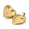 316 Stainless Steel Locket Pendants STAS-N0016-18B-G-2