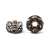 Brass Rhinestone Spacer Beads X-RB-A014-L6mm-01B-3
