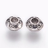 Rondelle Tibetan Style Alloy Large Hole Beads TIBEB-5279-AS-FF-2