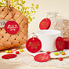 100Pcs Mother's Day Flat Round Gold Stamp Word Happy Mother' Day Hanging Tag DIY-SP0003-88B-3