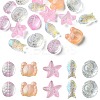25Pcs 5 Style Ocean Themed Transparent Glass Beads Sets GLAA-YW0003-40E-1