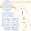 2Pcs 2 Styles DIY Butterfly Ornament Silicone Molds DIY-FS0010-05-3
