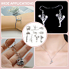 100Pcs 10 Styles Cheerleading Series Tibetan Style Alloy Pendants FIND-ME0001-65-4