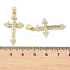 Brass Micro Pave Cubic Zirconia Pendants KK-A282-02B-G-3