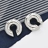 304 Stainless Steel C-Shaped Cuff Earrings for Women EJEW-M068-30P-1