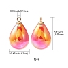 8Pcs UV Plating Acrylic Pendants FIND-YW0002-04E-3