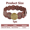 Vintage Imitation Leather Disc Chain Belts AJEW-WH0696-051A-2