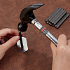 35Pcs 2 Styles Steel Craft Punch Stamps TOOL-ME0001-05-3
