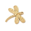 304 Stainless Steel Dragonfly Pendants STAS-S186-08C-G-2