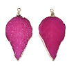 Electroplate Druzy Resin Big Pendants RESI-S366-22S-4