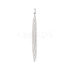 Rack Plating Brass Micro Pave Clear Cubic Zirconia Big Pendants KK-L155-63P-1