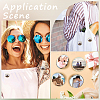 10 Sets Sublimation Blank Brooch Pins FIND-SP0004-08A-5